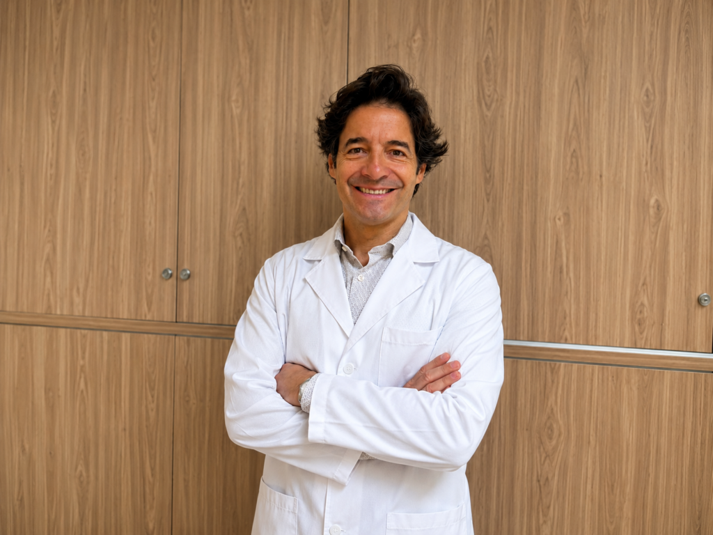 Dr. Emilio Izquierdo Morejón, urólogo en Andrología Murcia, atendiendo en consulta.